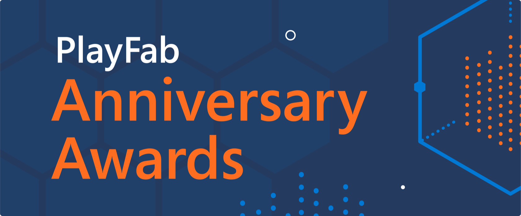 PlayFab anniversary awards banner